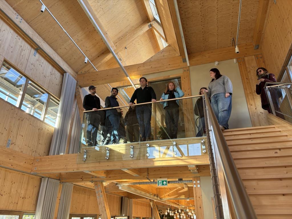 Students on the visit to the South Holland Delta.