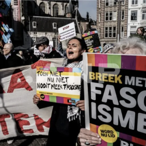 Landelijke demonstratie tegen fascisme, kapitalisme, de normalisering van racisme en de ontkenning van genocide